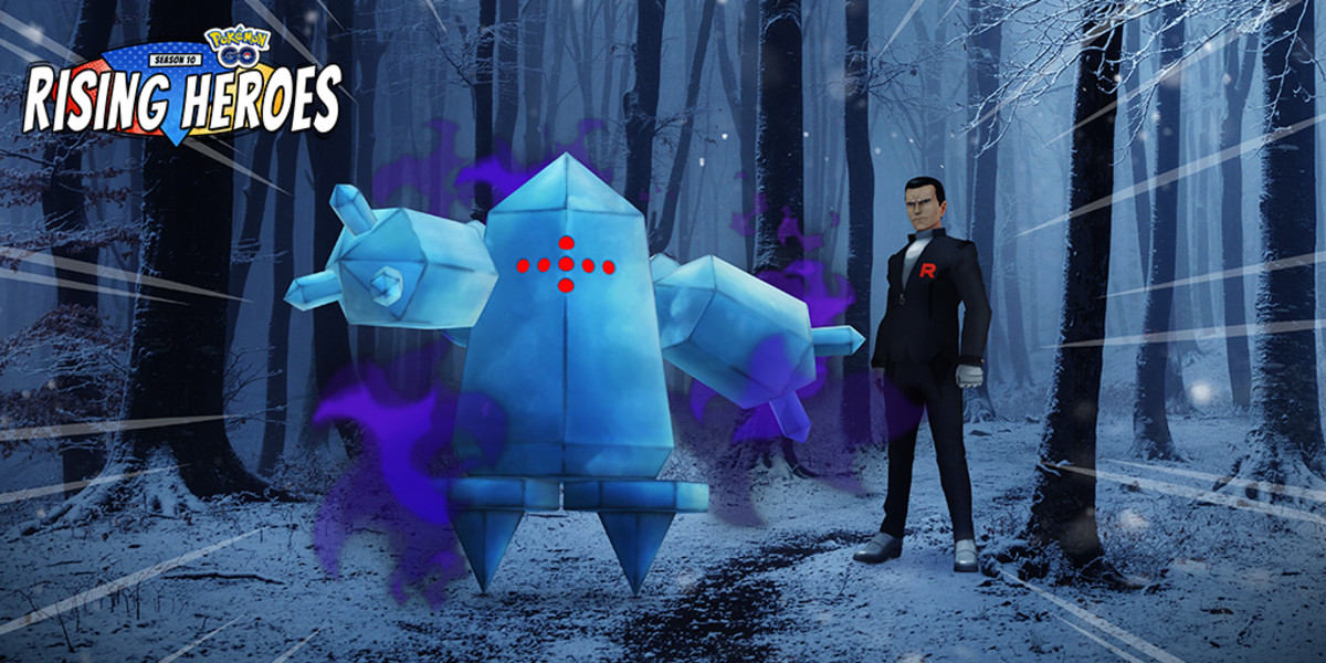 Pokémon Go Giovanni and Shadow Regice.